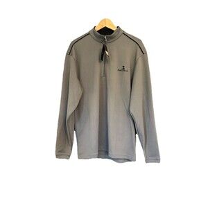 Pebble Beach Men’s 1/4 Zip Performance Pullover Gray Size M NWT Dry-Luxe Golf